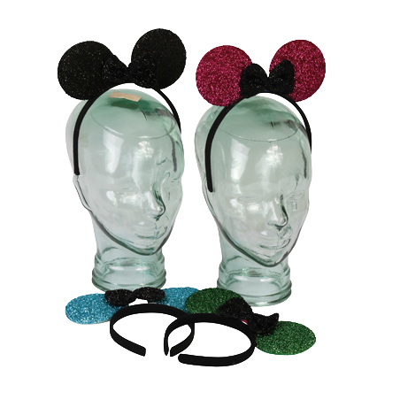 Hårbånd glitter m. LED ass.